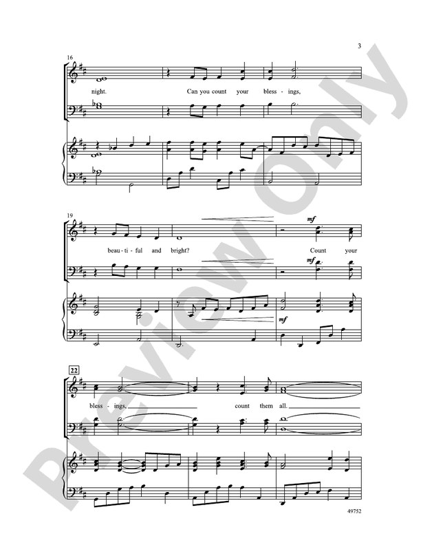 Count Your Blessings Andy Beck Digital Sheet Music Download 