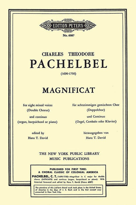 Magnificat: Choral Octavo: Carl Theodorus Pachelbel | Sheet Music