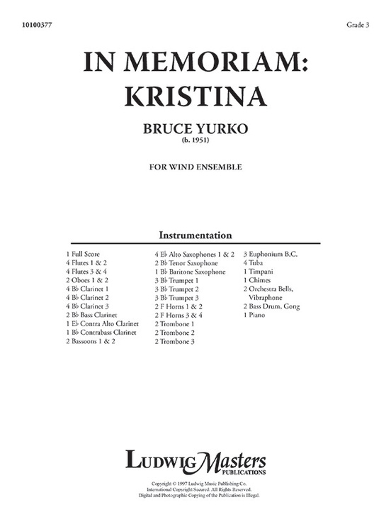In Memoriam Kristina
