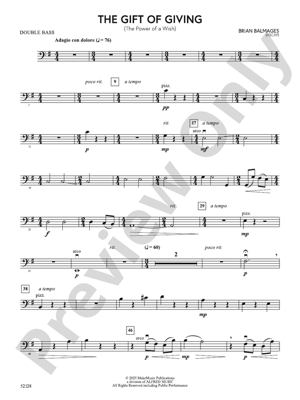 The Gift of Giving: String Bass