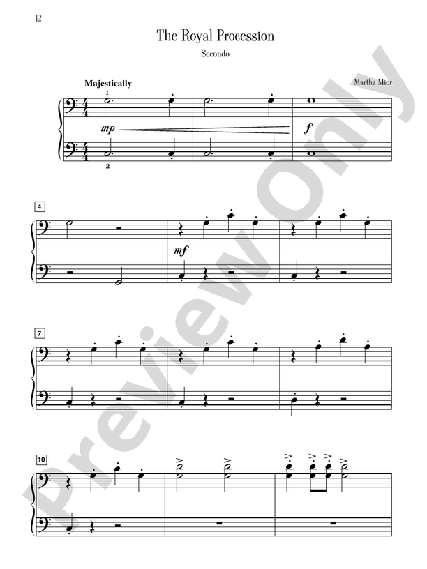 The Royal Procession - Piano Duet (1 Piano, 4 Hands)