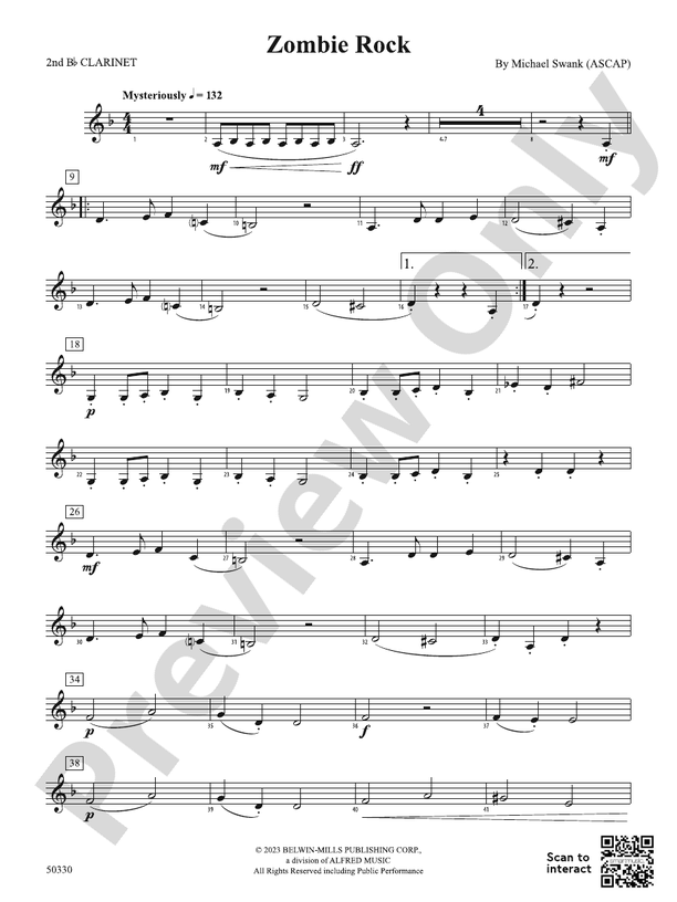 Zombie Rock 2nd Bflat 2nd Bflat Part Digital