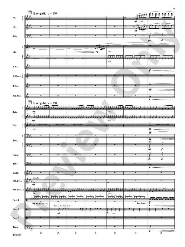Winds of Change: Concert Band Conductor Score & Parts: Randall D