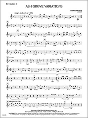 Ash Grove Variations: Score