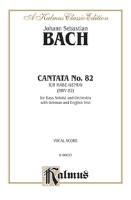 Bach: Bass Solo, Cantata No. 82, Ich Habe Genug (German/English)