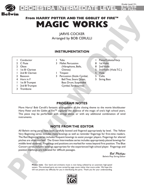 Magic Works (from Harry Potter and the Goblet of Fire™)