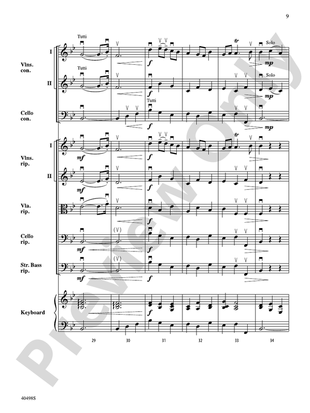 Musette from Concerto Grosso No. 6: Score