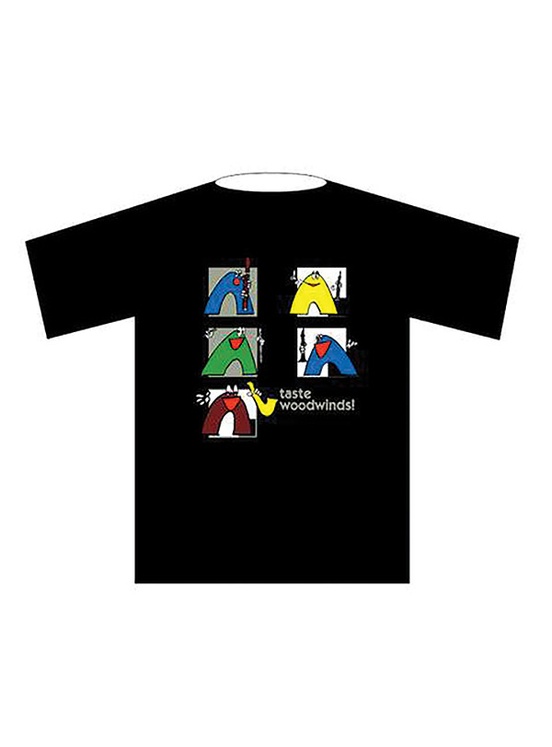 Taste Woodwinds! T-Shirt: Black (Medium)