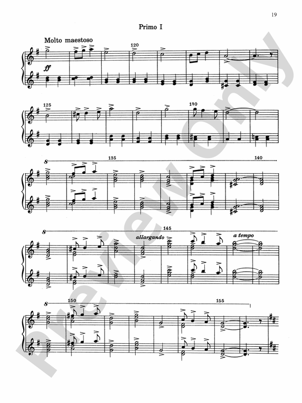 7 Classical Favorites Arranged for Two Pianos, Eight Hands - Piano Quartet