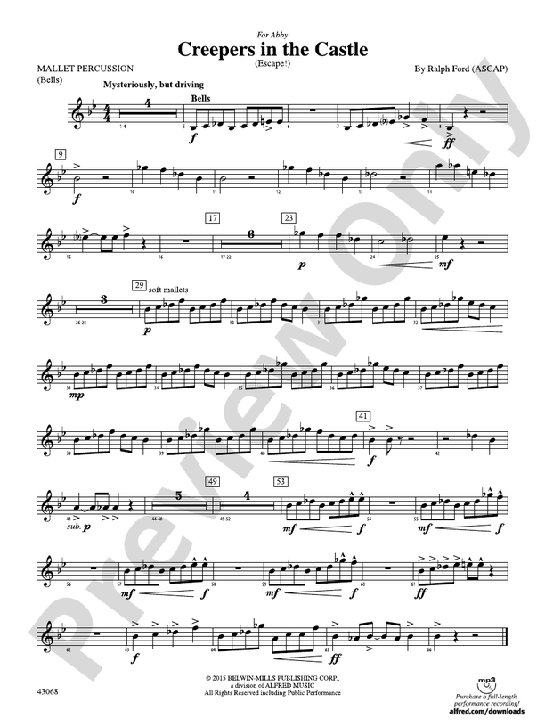 Creepers in the Castle Mallets Mallets Part Digital Sheet Music