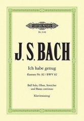 Cantata No. 82 Ich habe genug BWV 82 (Vocal Score)