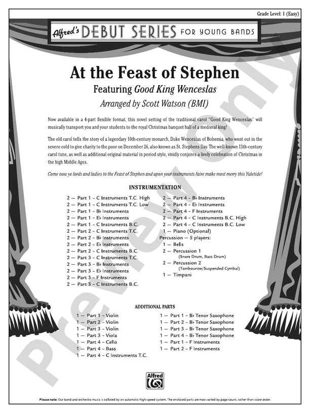 At the Feast of Stephen