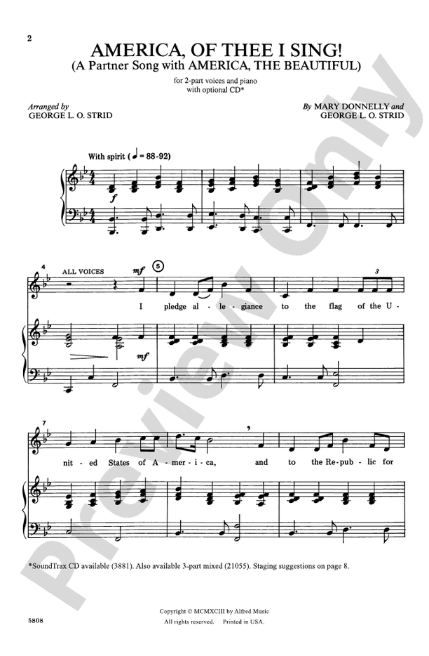 America, Of Thee I Sing!