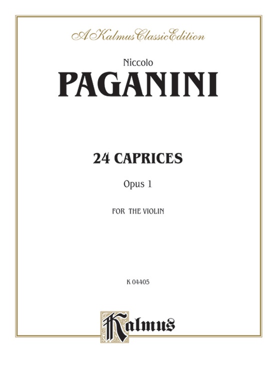 Twenty-four Caprices, Opus 1