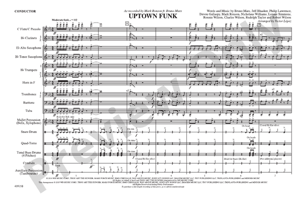 Uptown Funk: Score