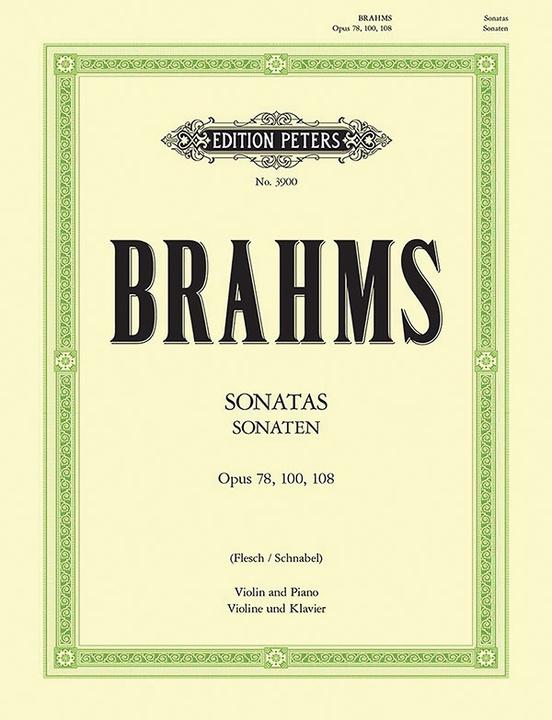 Violin　Johannes　Violin　Sheet　Piano:　Complete　Brahms　Sonatas:　Music