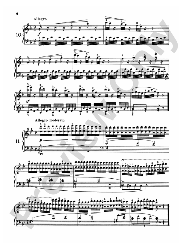 Czerny: 160 Eight-Measure Exercises, 821