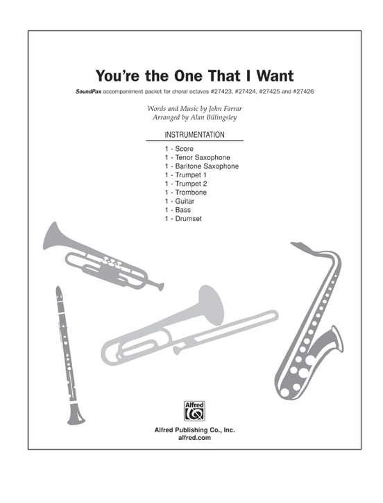 You're the One That I Want (from Grease): B-flat Tenor Saxophone