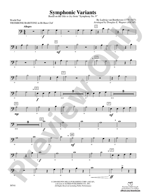 Symphonic Variants (Based on "Ode to Joy" from Symphony No. 9) (wp