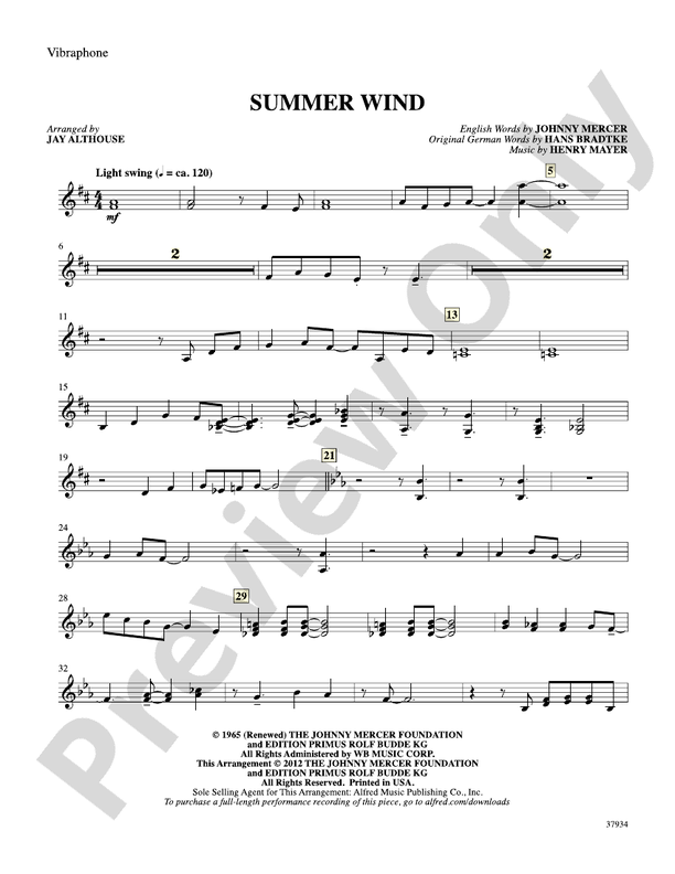 Summer Wind: Vibraphone