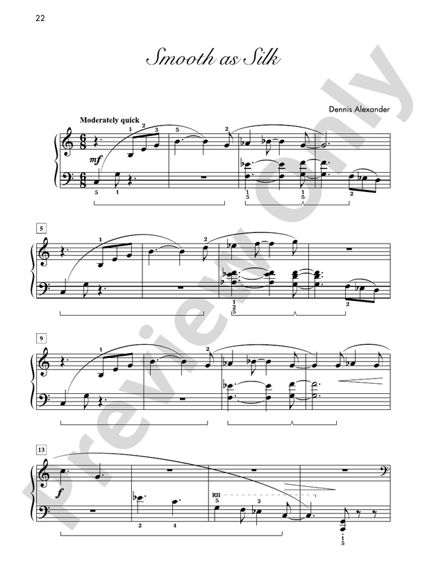 Smooth as Silk - Piano Solo