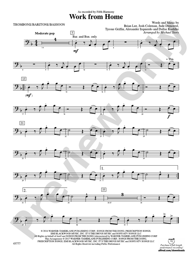 Work from Home: 1st Trombone