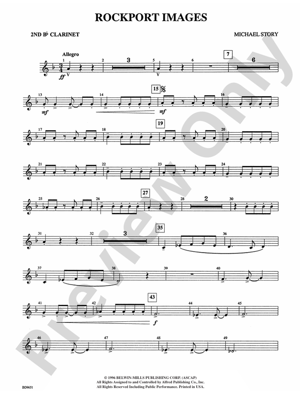 Rockport Images: 2nd B-flat Clarinet