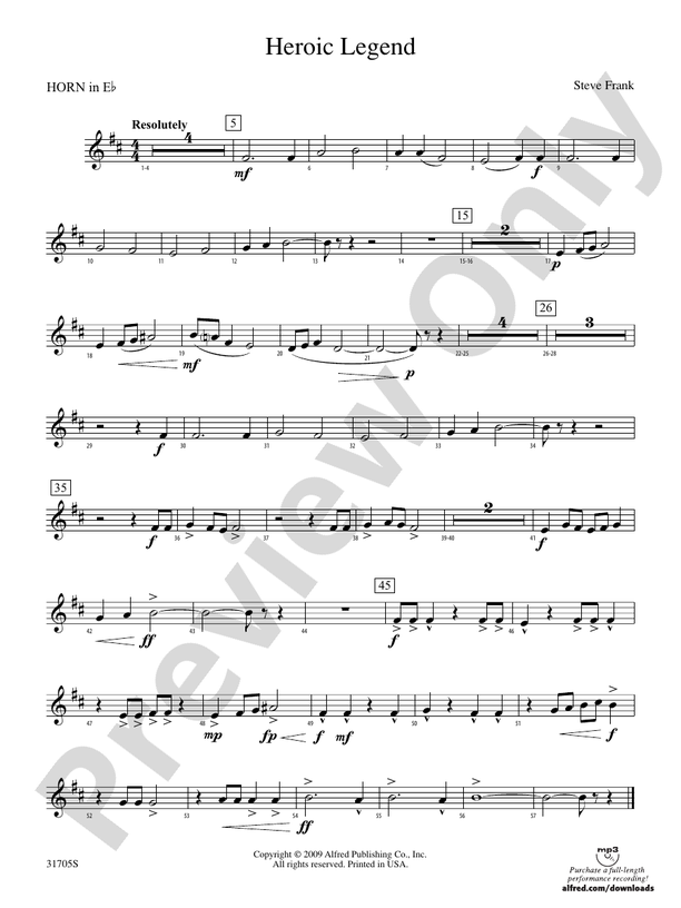 Heroic Legend (wp) 1st Horn in Eflat (wp) 1st Horn in Eflat World