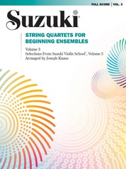 String Quartets for Beginning Ensembles, Volume 1: String Quartet Book |  Sheet Music