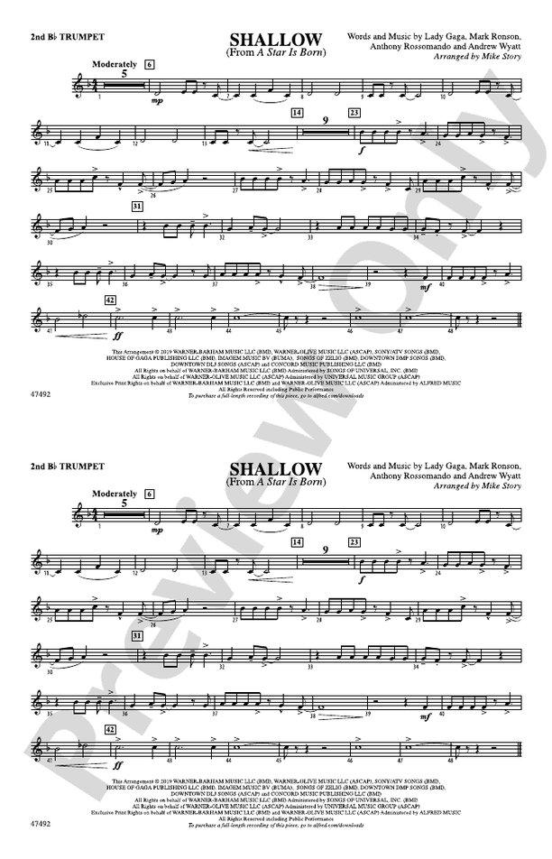 Shallow: 2nd B-flat Trumpet