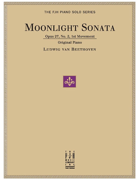 Moonlight Sonata Op 27 No 2 1st Movement Piano Sheet Ludwig Van Beethoven Sheet Music