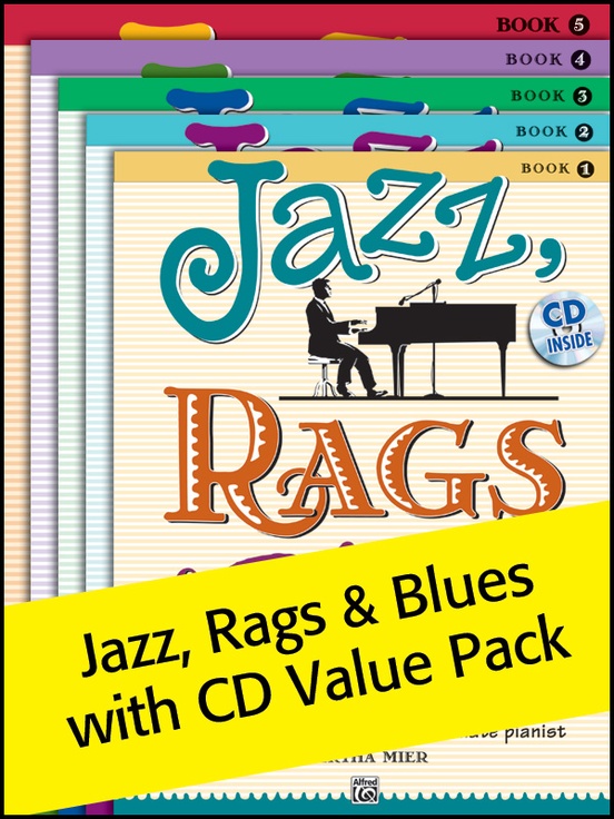 Jazz, Rags & Blues with CD 1-5 (Value Pack)