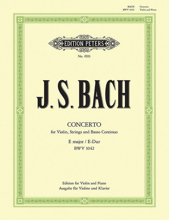 brænde flygtninge kompromis Violin Concerto in E BWV 1042 (Edition for Violin and Piano): Violin & Piano  | Alfred Music: Johann Sebastian Bach