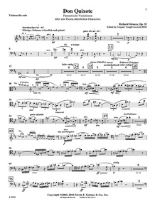 Don Quixote for Cello and Orchestra, Op. 35