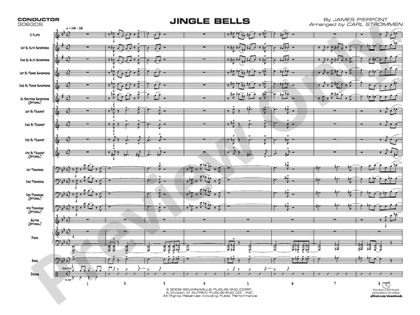 Jingle Bells: E-flat Alto Saxophone