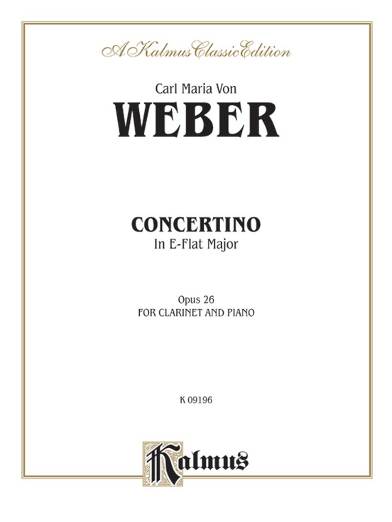Concertino for Clarinet in E-flat Major, Opus 26