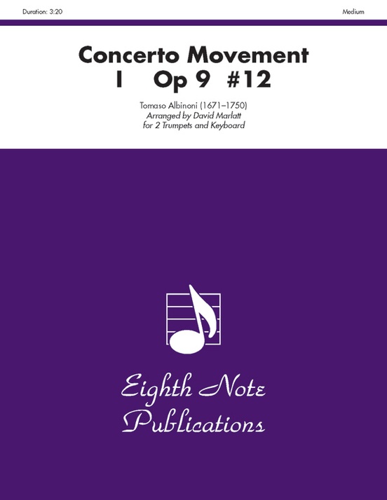 Concerto Movement I, Op 9 #12