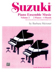 Suzuki Piano Ensemble Music, Volume 2 for Piano Duo