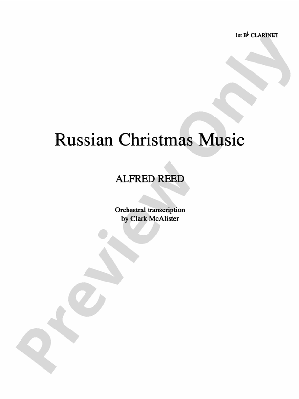 Russian Christmas Music 1st Bflat 1st Bflat Part
