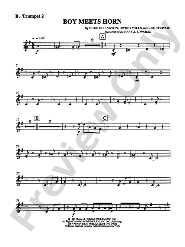 Boy Meets Horn: 2nd B-flat Trumpet