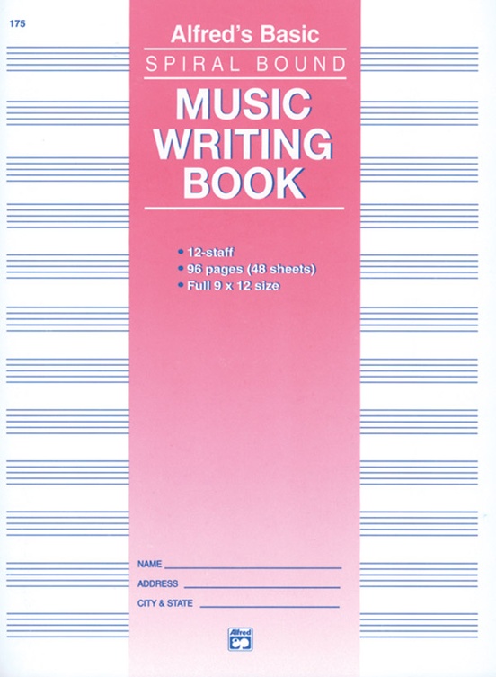 12 Stave Music Writing Book (9" x 12")