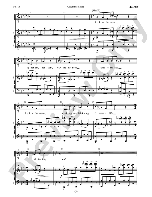 Columbus Circle Piano Stephen Flaherty Digital Sheet Music Download
