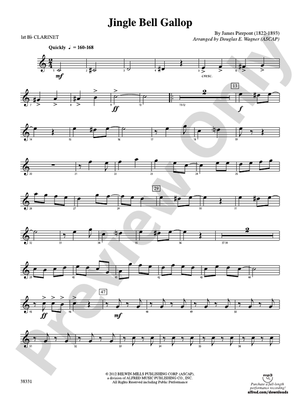 Jingle Bell Gallop 1st Bflat 1st Bflat Part