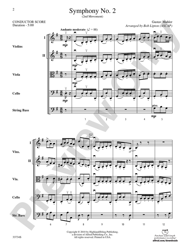 Symphony No. 2 (2nd Movement)