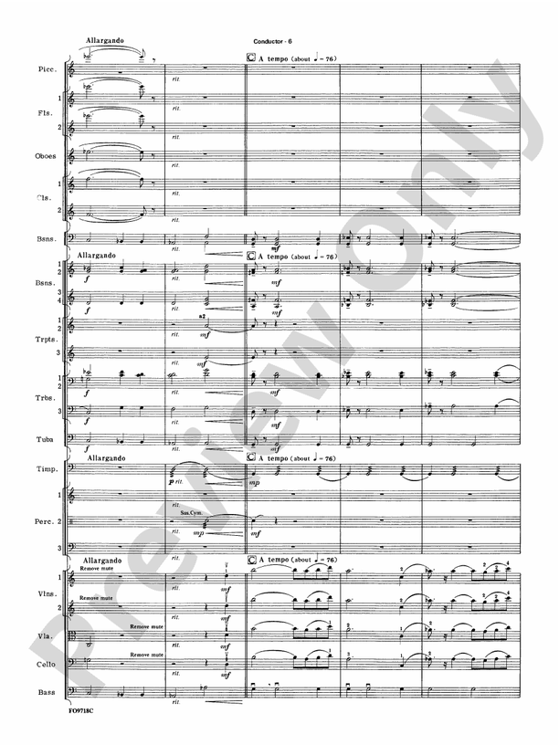 The Empire Strikes Back Medley: Full Orchestra Conductor Score