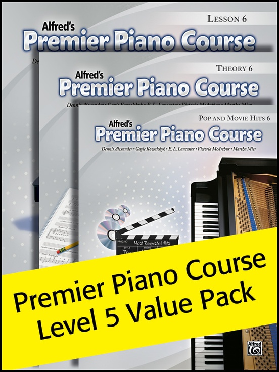 Premier Piano Course, Lesson, Theory & Pop Hits 6 (Value Pack 2012)