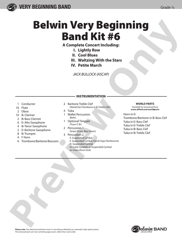 Beginning Band Blues- alto sax - Concert Band - Digital Sheet Music