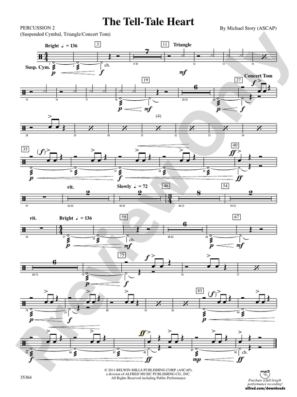 The Tell-Tale Heart: 2nd Percussion