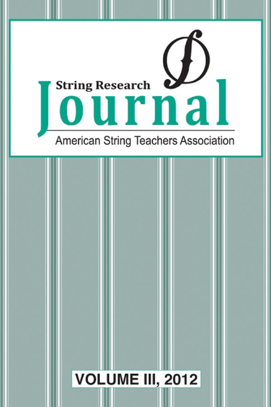 String Research Journal: Volume III, 2012