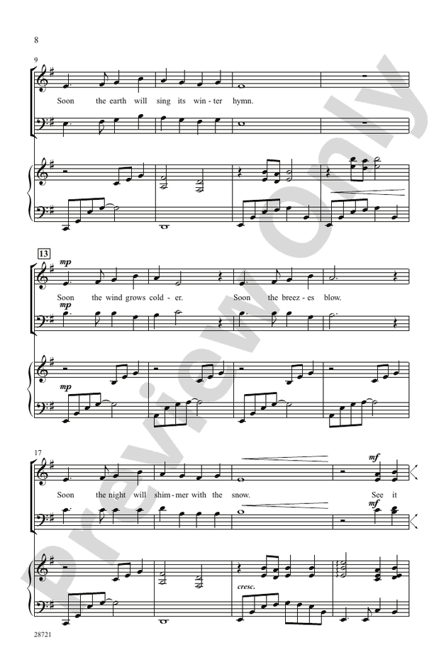 Seasons (A Choral Song Cycle) SATB Choral Octavo Andy Beck Digital